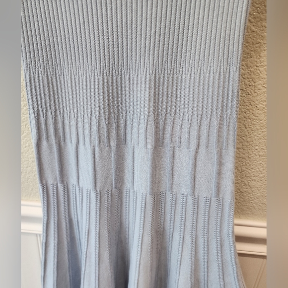 NWT GUESS SMART Collection Ribbed Knit Light Blue Dress Size Small - Picture 12 of 12